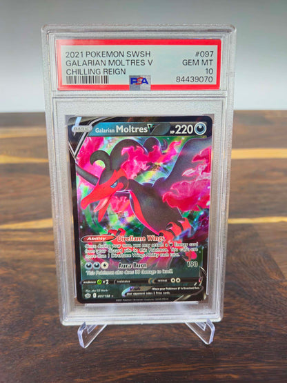 Galarian Moltres 97 Chilling Reign - Graded PSA 10