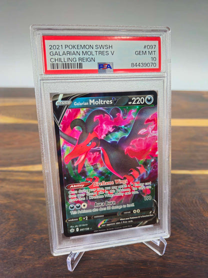 Galarian Moltres 97 Chilling Reign - Graded PSA 10