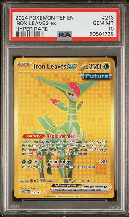 Iron Leaves EX 213 Temporal Forces - Graded PSA 10