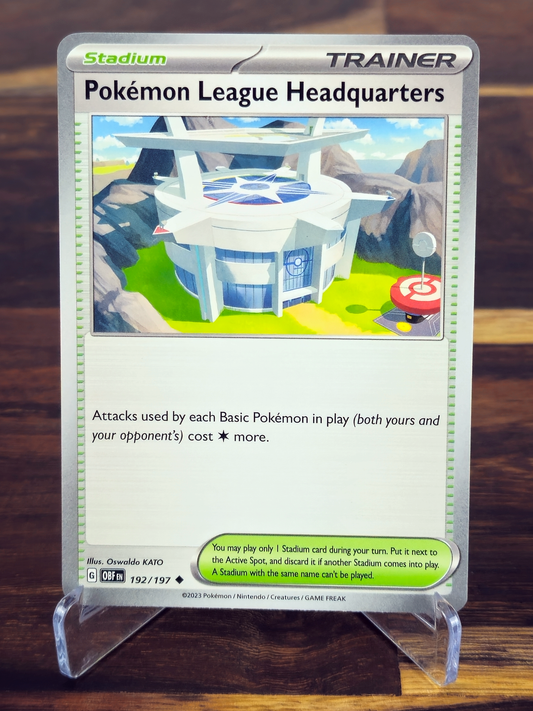 Pokemon League Headquarters 192 Obsidian Flames